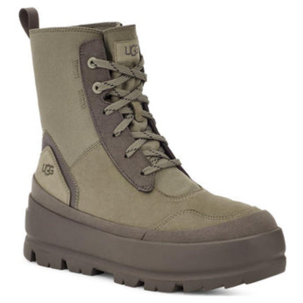 UGG The UGG Lug Combat Boots Lace Up Olive Green Womens Size 7 1143833